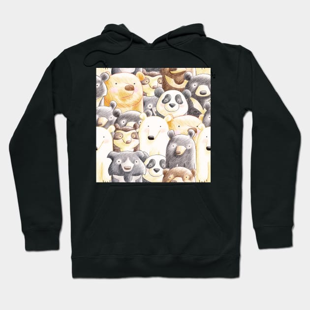 It's a Family of Bears - Family Portrait Hoodie by shiro